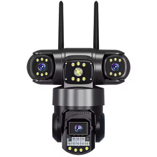 دوربین سیمکارتی مداربسته3 لنز مجزا با قابلیت تنظیم دستیSF4-T3LENSE black case4G 12MG انتقال تصویر با نت ملی