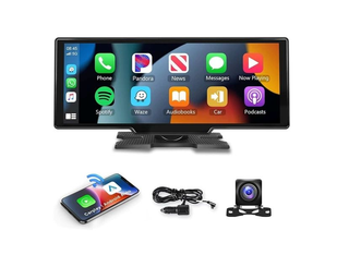 دوربین ثبت وقایع ونمایشگر اندروید خودرو مدل مانیتور 10.26 اینچ وایرلس CarPlay و Android Auto